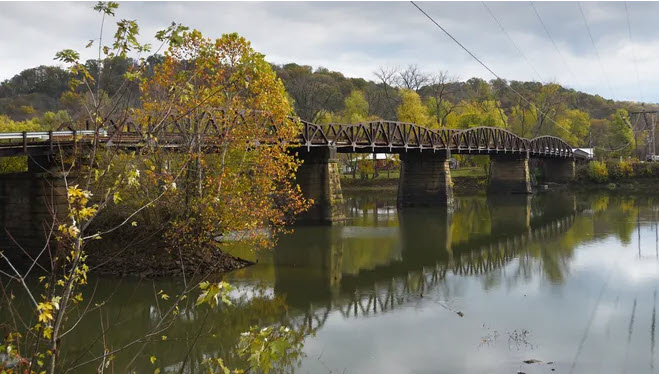 Muskingum River Gaysport Bridge 2017