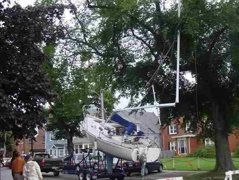 Boat on Road 24