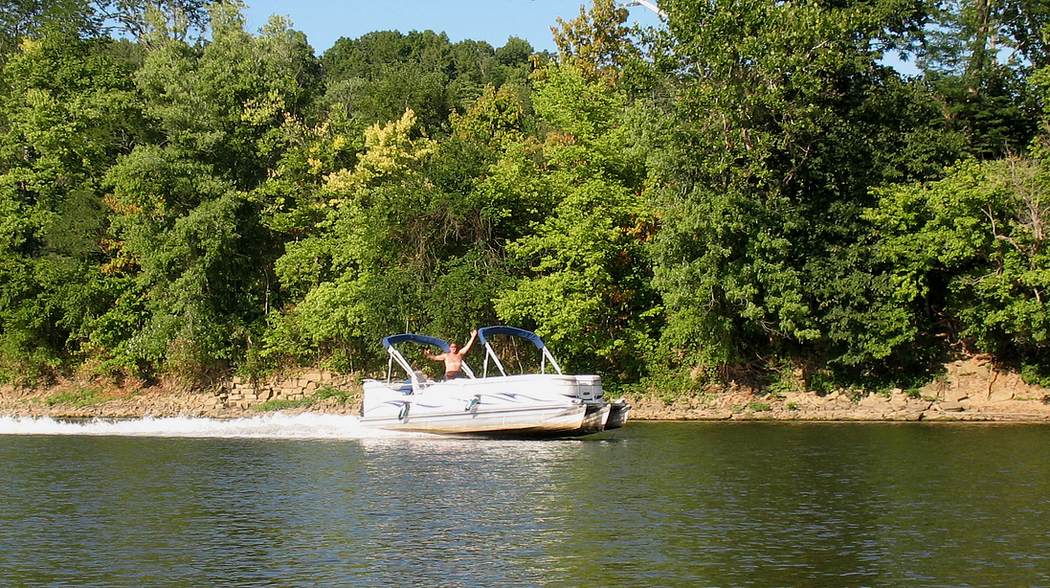 Billy and Amy's Manitou pontoon